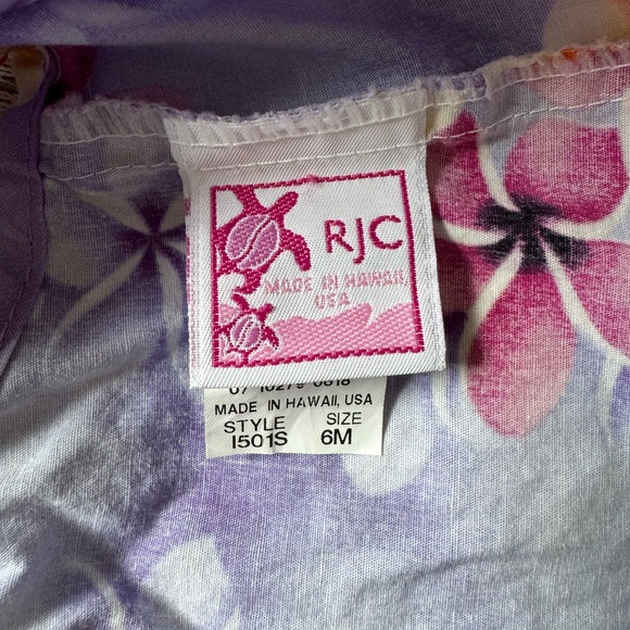 5/$25 RJC Baby Girl Hawaiian Plumeria 2-Piece Top and Bloomers Set - Picture 2 of 2